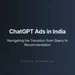 ChatGPT Ads India Strategy Note: Abstract decision flow showing AI recommendation logic.