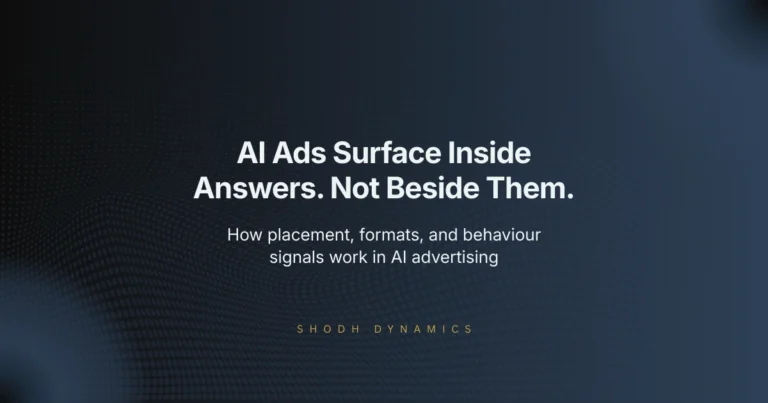 How AI ads work — placement logic, formats, and behaviour signals inside ChatGPT and AI answer systems