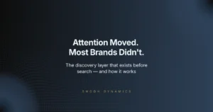 AI discovery funnel showing the attention layer that exists above search results for Indian businesses