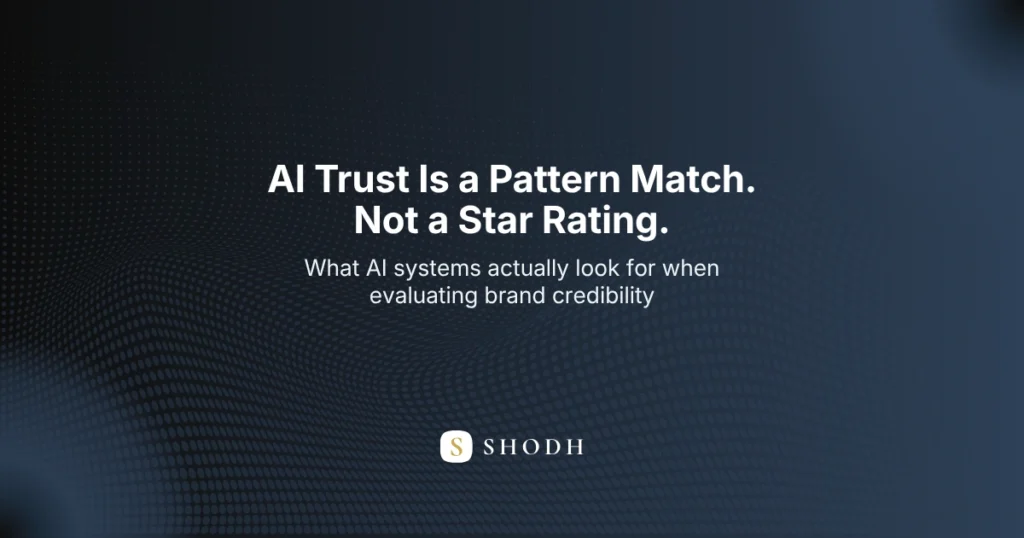 What makes a brand trustworthy to AI systems — entity consistency, cross-source corroboration, and factual specificity explained