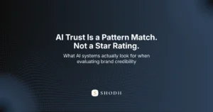 What makes a brand trustworthy to AI systems — entity consistency, cross-source corroboration, and factual specificity explained