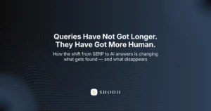 From SERP to AI answers — how search queries are changing from keyword strings to natural human intent expressions