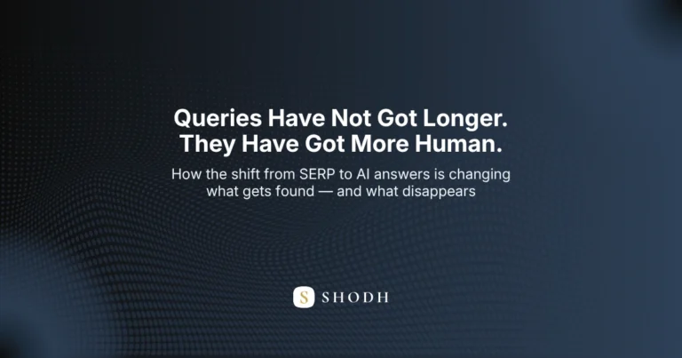 From SERP to AI answers — how search queries are changing from keyword strings to natural human intent expressions
