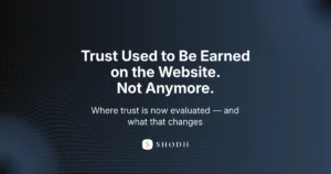 Trust is now built before the website visit — how AI systems evaluate brand credibility before any click occurs