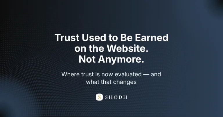 Trust is now built before the website visit — how AI systems evaluate brand credibility before any click occurs