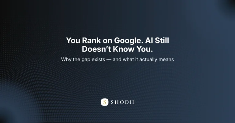 Why websites with good SEO are still invisible to AI systems — entity clarity and machine comprehension explained